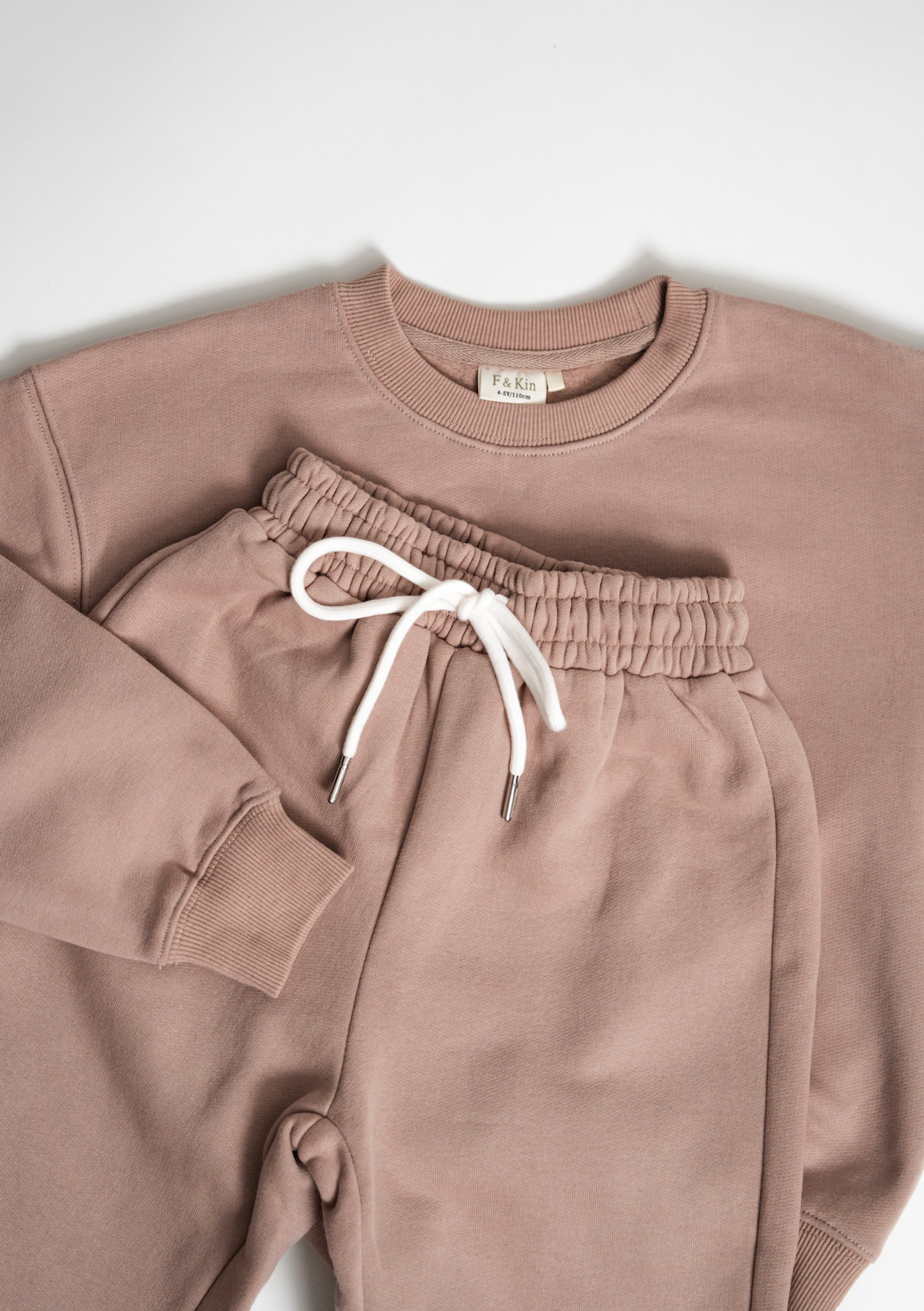 Cotton Fleece Tracksuit Set
